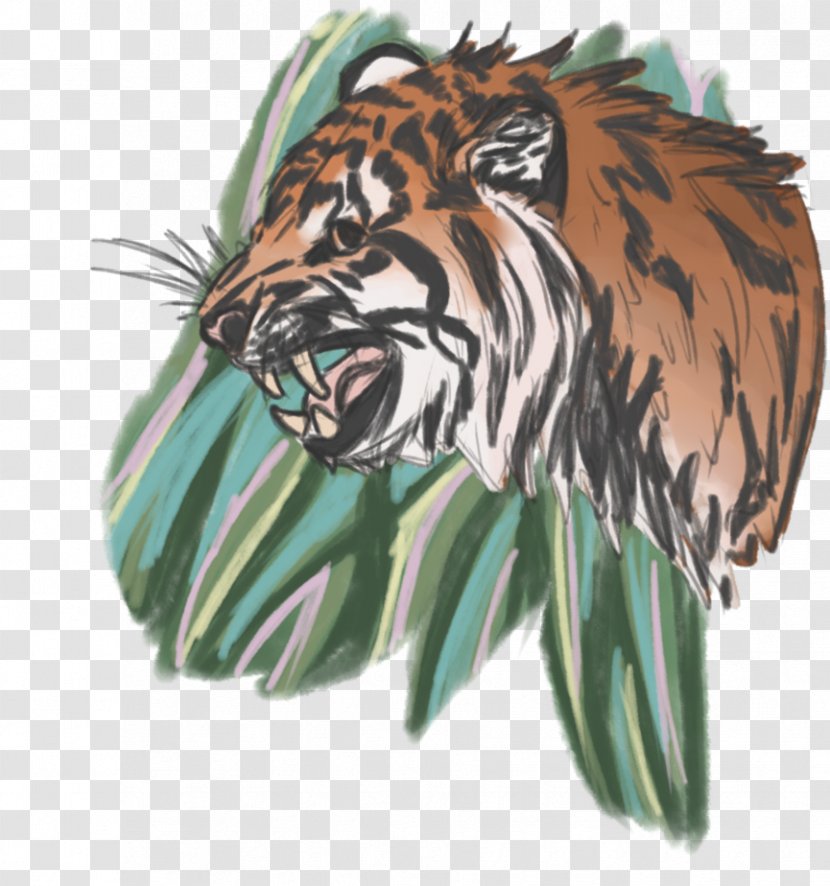 Tiger Roar Big Cat Terrestrial Animal - Carnivoran - The King Of Jungle Transparent PNG