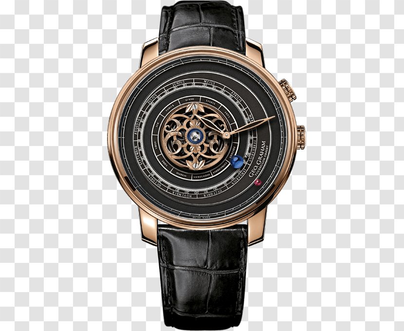 Earth Orrery Tourbillon Watch Horology - Clock - Black Lacquer Arabic Numerals Free Download Transparent PNG