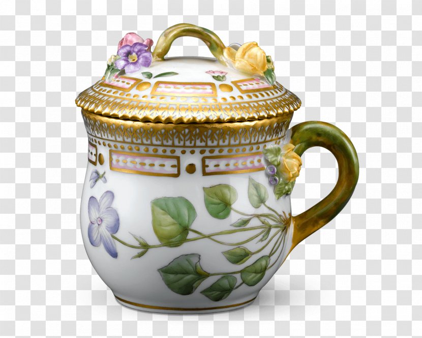 Porcelain Jug Flora Danica Royal Copenhagen Cup - Kettle Transparent PNG