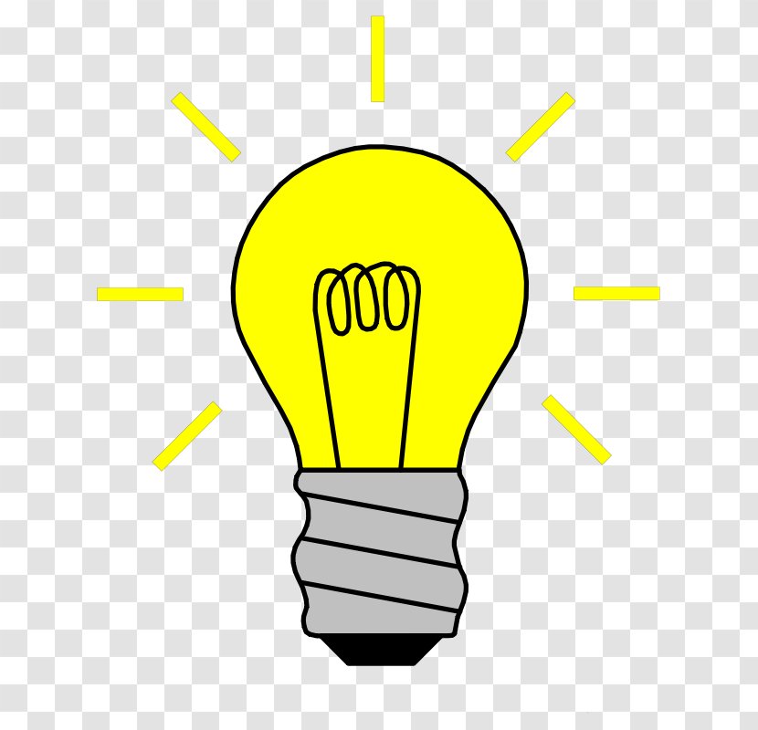 Incandescent Light Bulb Lamp Clip Art - Fixture - Cartoon Switch Transparent PNG