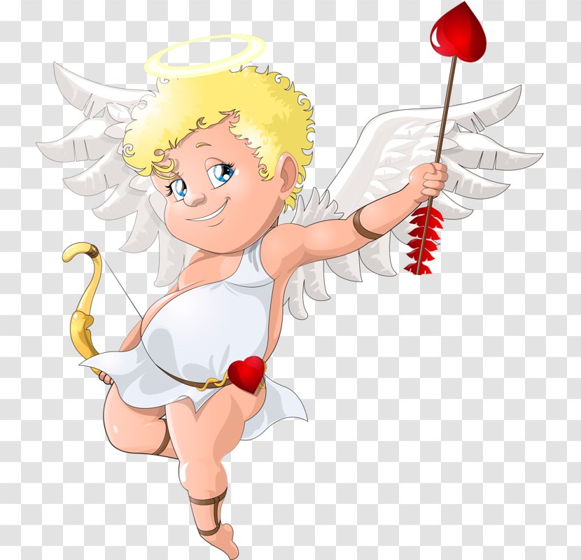 Cupid Illustration - Heart - Angel Baby Transparent PNG