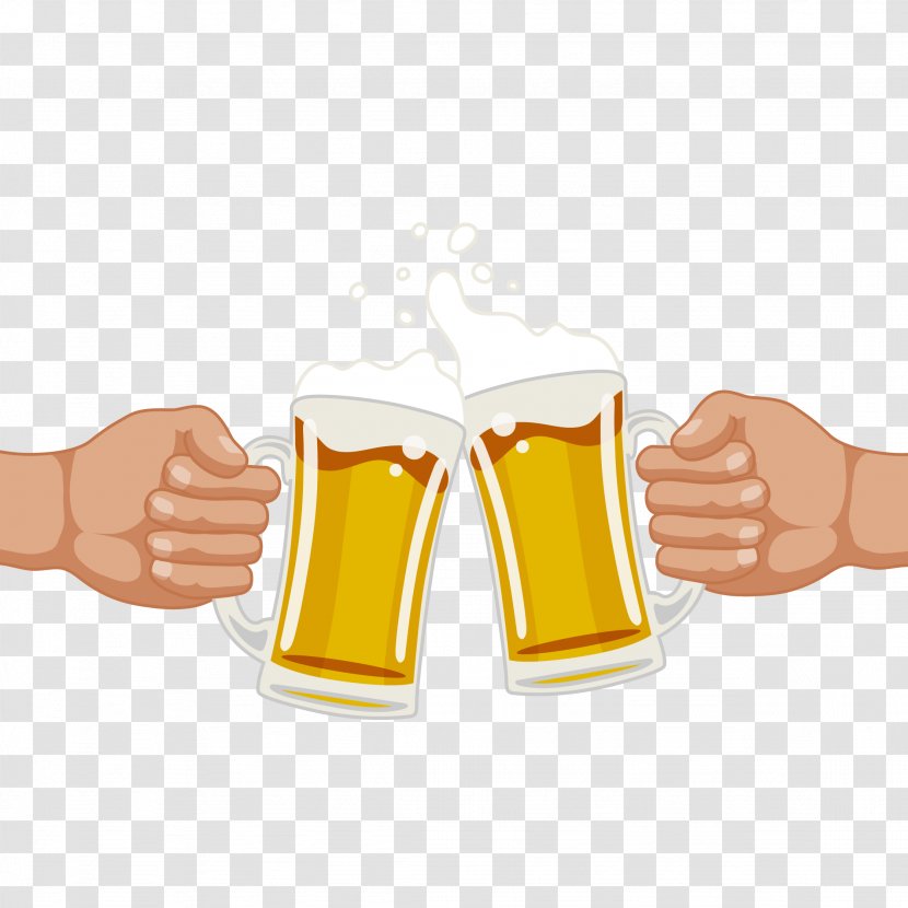Draught Beer Birthday Drink Brewing - Tableware - Cheers Friends Transparent PNG