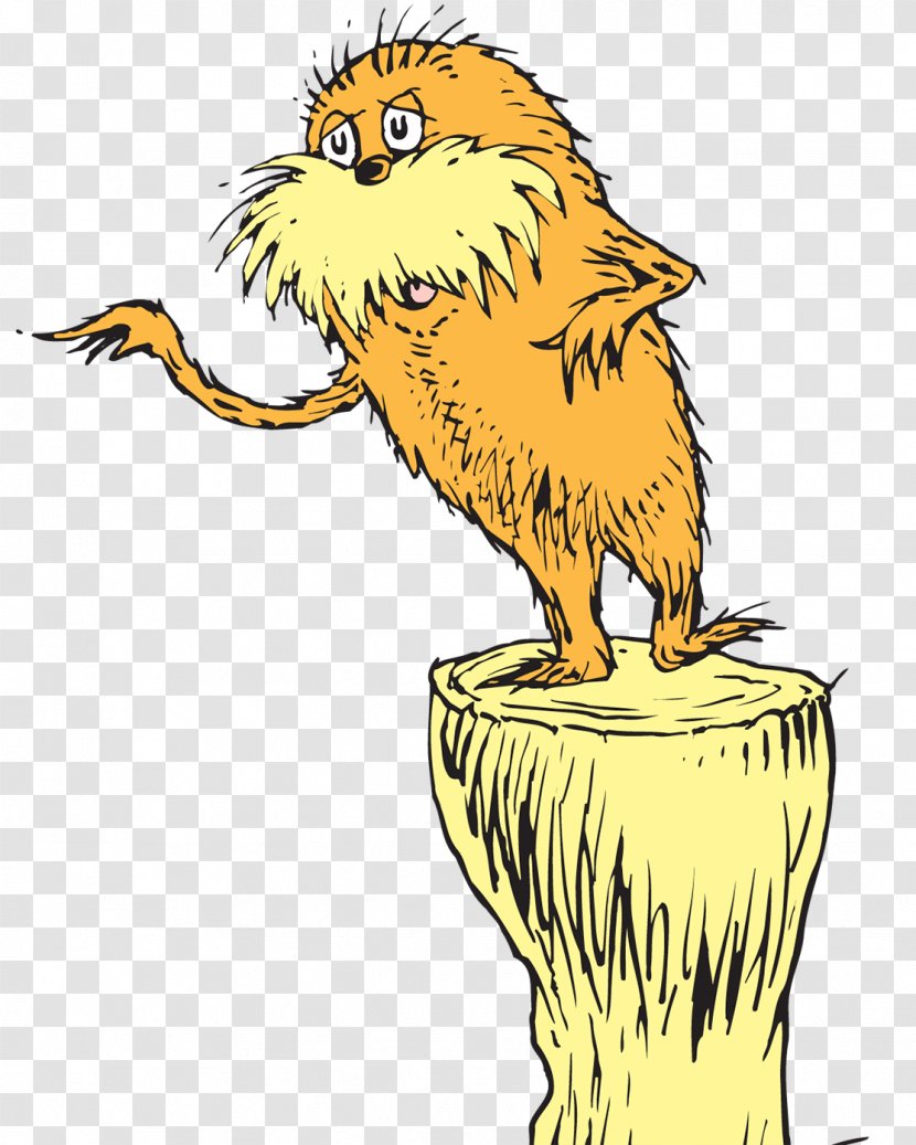 The Lorax Ted Cat In Hat YouTube Once-ler - Artwork - Universal Pictures Transparent PNG