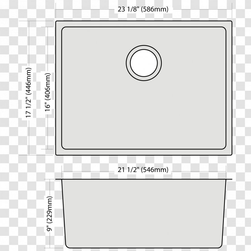Paper Line Angle - Sink Plan Transparent PNG