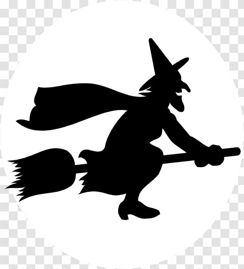 Witchcraft Wicked Witch Of The West Silhouette Art - Stencil - Witches Transparent PNG