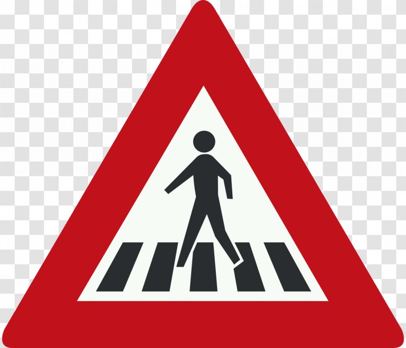 Traffic Sign Roadworks Pedestrian Crossing Transparent PNG