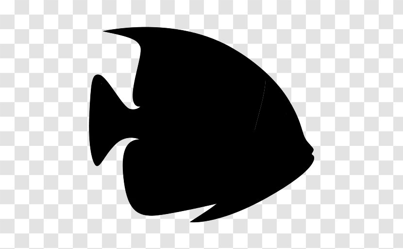 Clip Art Silhouette Black M - Fish Transparent PNG