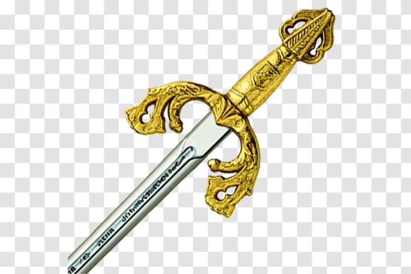 Sword Tizona Toledo Gold Colada - Reptile Transparent PNG