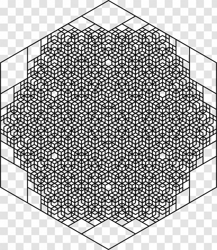 Fractal Art Hexagon Geometry Tessellation - Symmetry Transparent PNG