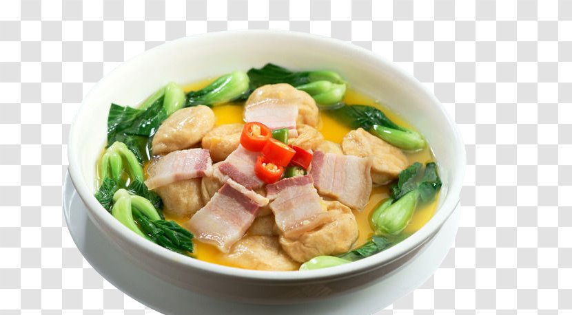 Twice Cooked Pork Cap Cai Tinola Vegetarian Cuisine - Food - When Vegetable Oil Gluten Transparent PNG