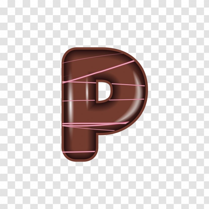 Chocolate Letter P - Ayin - The Alphabet Transparent PNG