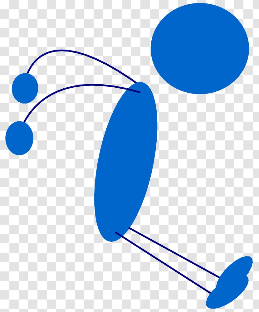 Stick Figure Clip Art Vector Graphics Image Jump Man - Azure - Tax Ribbon Transparent PNG