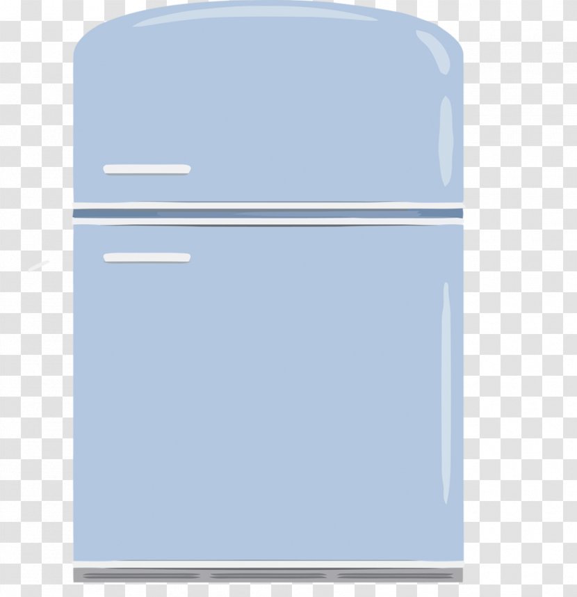 Paper Area Angle Font - Material - Vector Creative Hand-painted Blue Refrigerator Transparent PNG