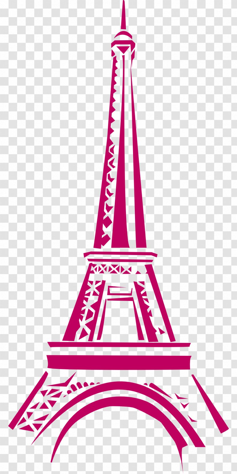 Eiffel Tower Clip Art - Tourism In Paris - Pink Transparent PNG