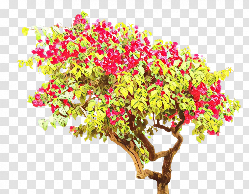 Flower Plant Cut Flowers Tree Pink Transparent PNG