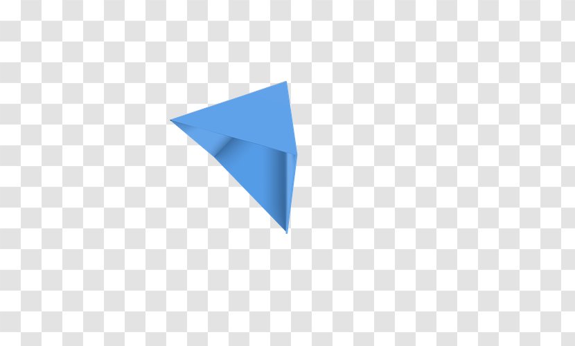 Triangle Cobalt Blue Rectangle - Origami Letters Transparent PNG