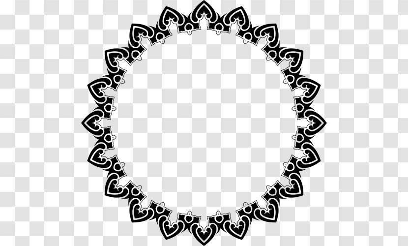 Vector Frame - Black And White - Jewellery Transparent PNG