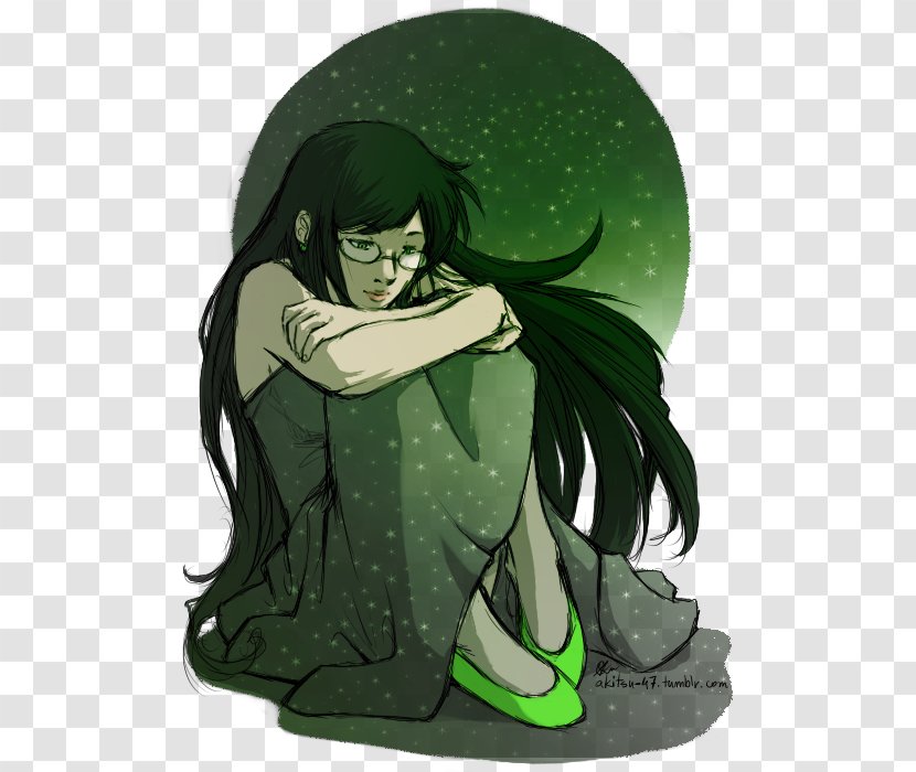 Jade Black Fan Art Homestuck - Silhouette - Luo Transparent PNG