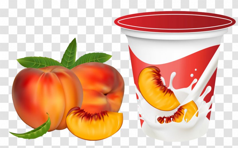 Peach Fruit Clip Art - Apricot - Yogurt Transparent PNG