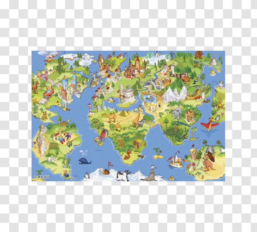 World Map Fototapeta Wallpaper - Poster Transparent PNG