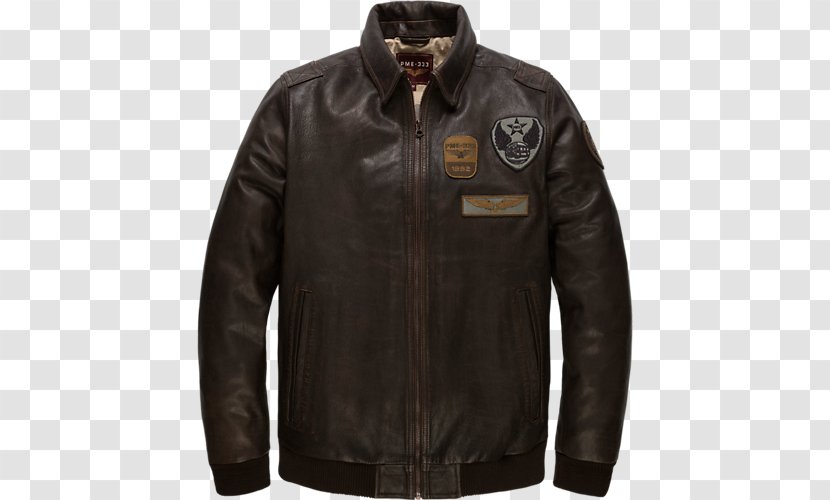 Leather Jacket Flight Waxed Transparent PNG
