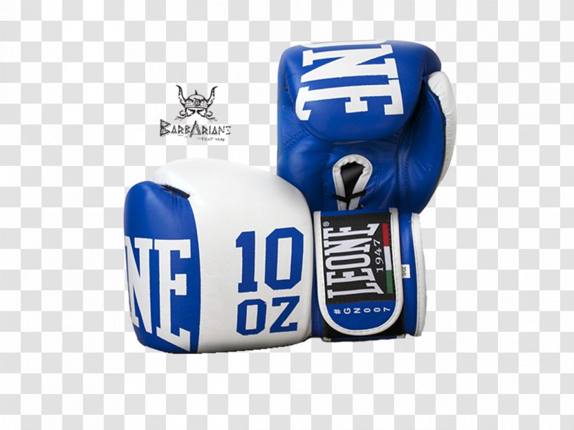 Boxing Glove Kickboxing Guantoni Leone Elite - Blue Transparent PNG