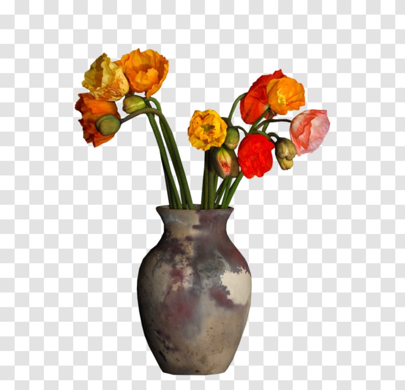 Floral Design Common Poppy Cut Flowers - Artificial Flower Transparent PNG
