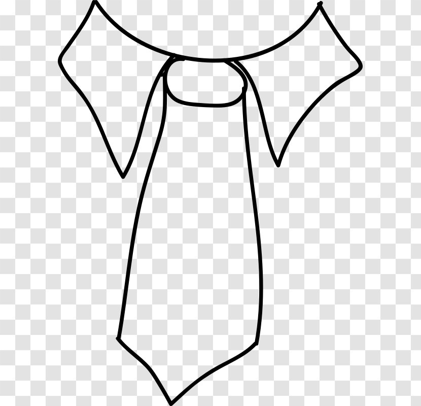 Necktie Coloring Book Shirt Drawing Clip Art - Dress Transparent PNG