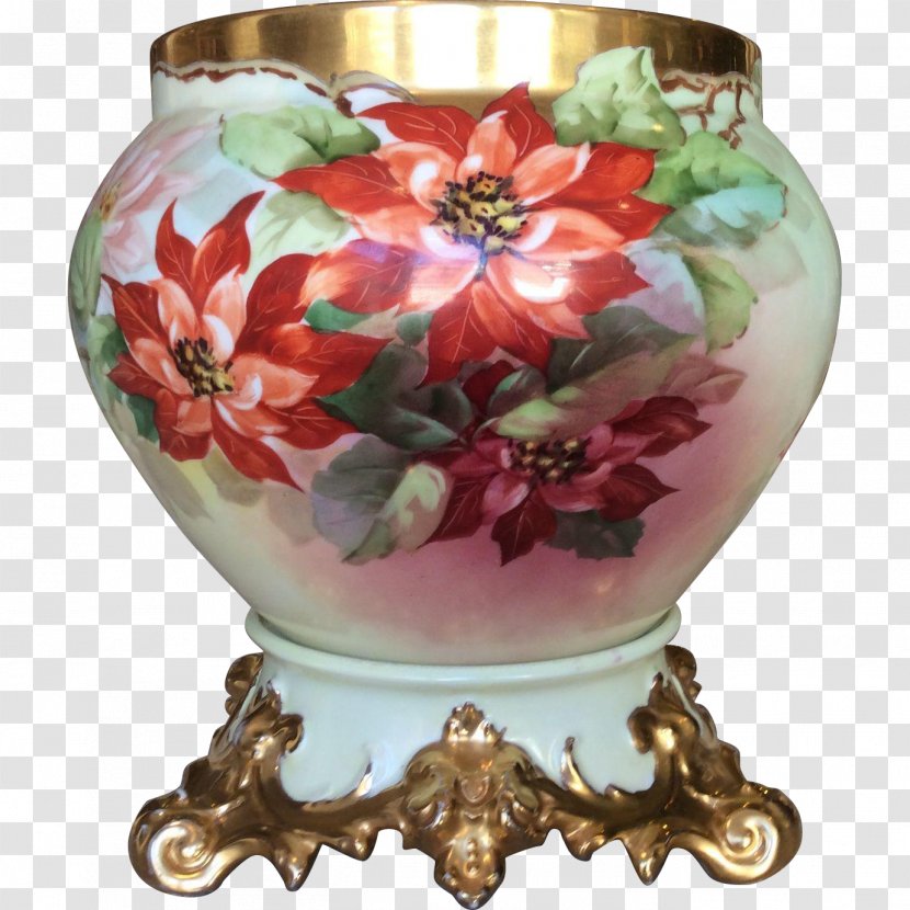 Vase Jardiniere Limoges Porcelain French Transparent PNG