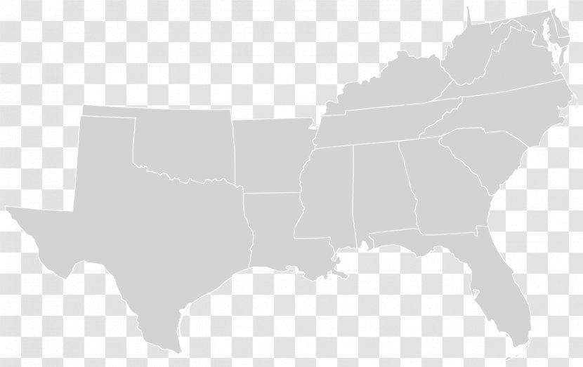 South Carolina Western United States Southeast U.S. State Map - Region Transparent PNG