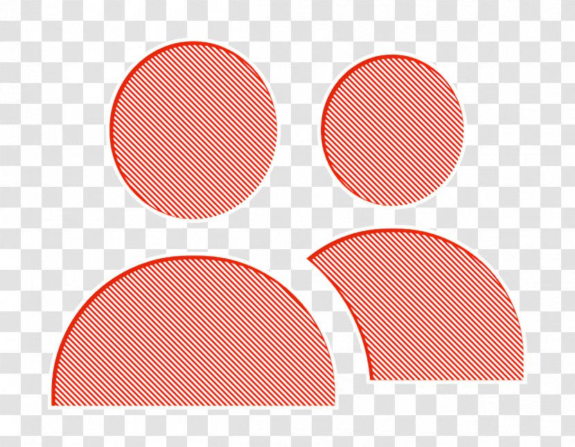 Friend Icon Friends General UI - Red - Material Property Peach Transparent PNG