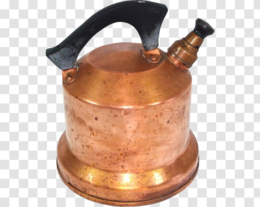 Kettle Copper Tray Whistle West Bend - Teapot Transparent PNG