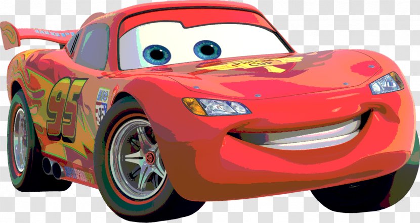 Lightning McQueen Mater Doc Hudson Cars Pixar - Vehicle Door Transparent PNG