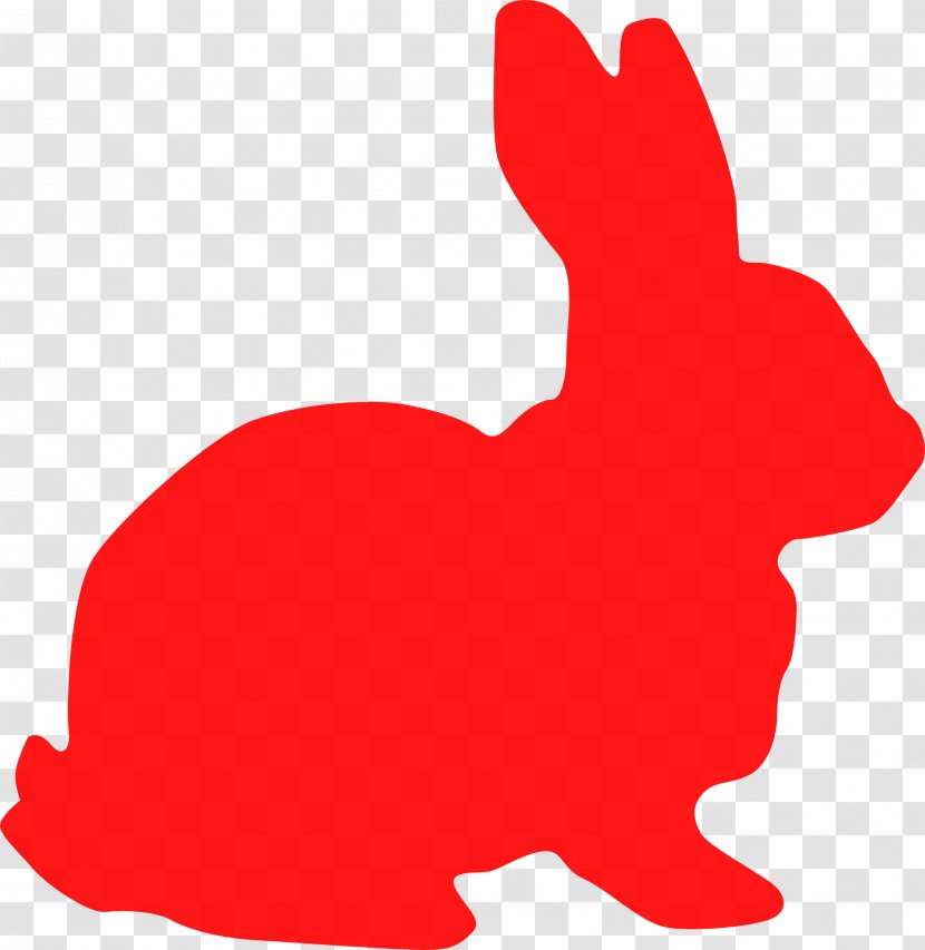 Easter Bunny Rabbit Hare Clip Art - Silhouette Transparent PNG