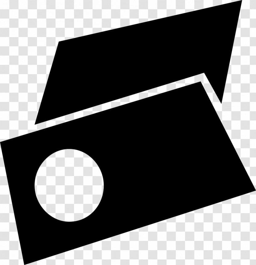 Flat Design Logo - Black And White Transparent PNG