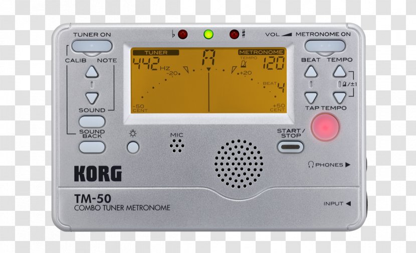 Microphone Metronome Electronic Tuner Korg Musical Instruments - Tree Transparent PNG
