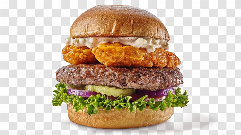 Hamburger Cheeseburger Fast Food Veggie Burger KFC - Buffalo - And Sandwich Transparent PNG