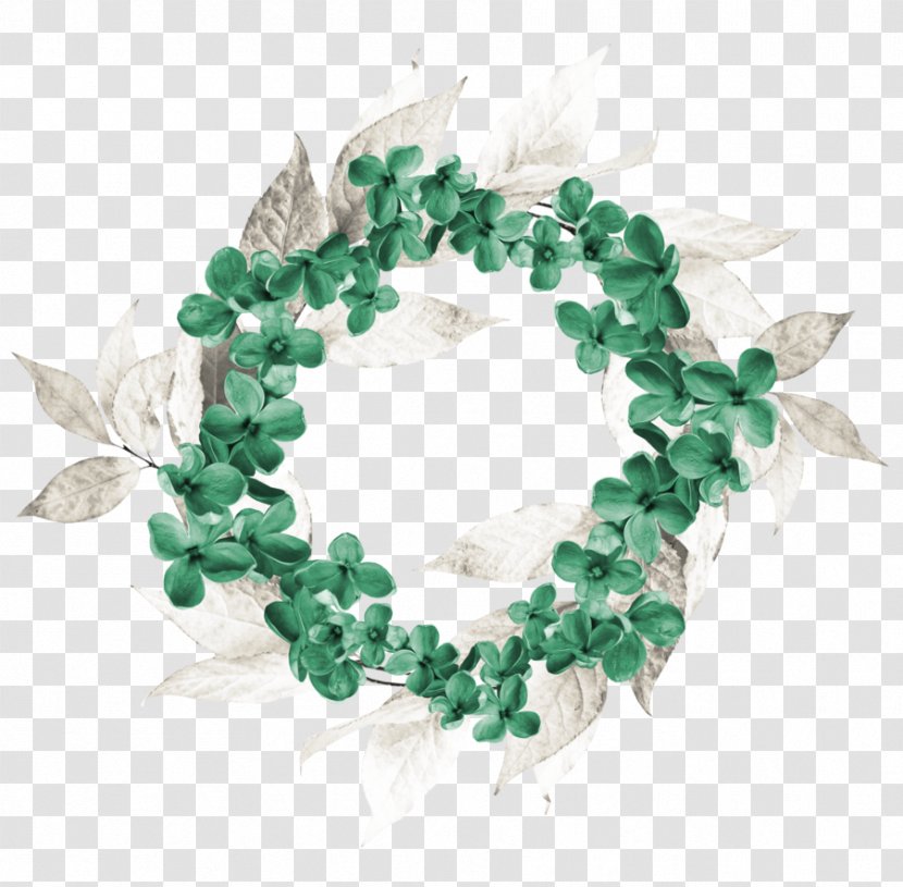 22 June 0 Jewellery Thumb - Turquoise - Wreath Painting Transparent PNG