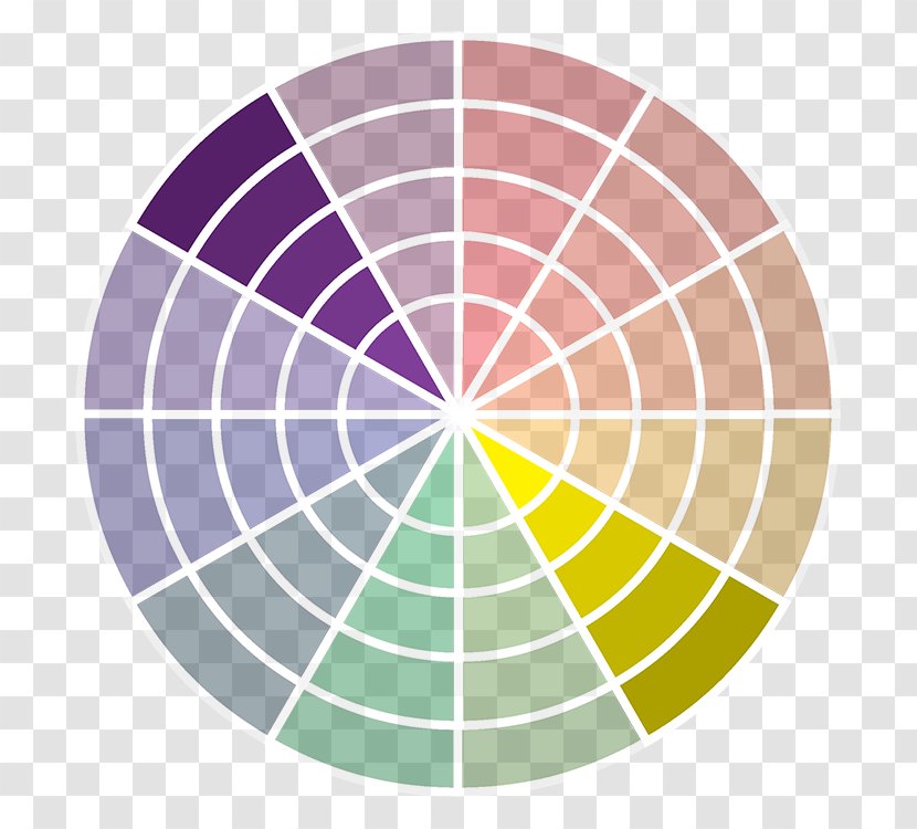Color Wheel Complementary Colors Scheme Stencil - Violet - Games Symmetry Transparent PNG