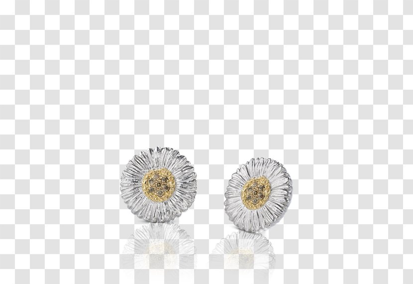 Earring Jewellery Buccellati Silver Gold - Charms Pendants - Small Daisy Transparent PNG