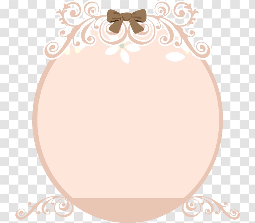 Clip Art - Peach - Pink Border Transparent PNG