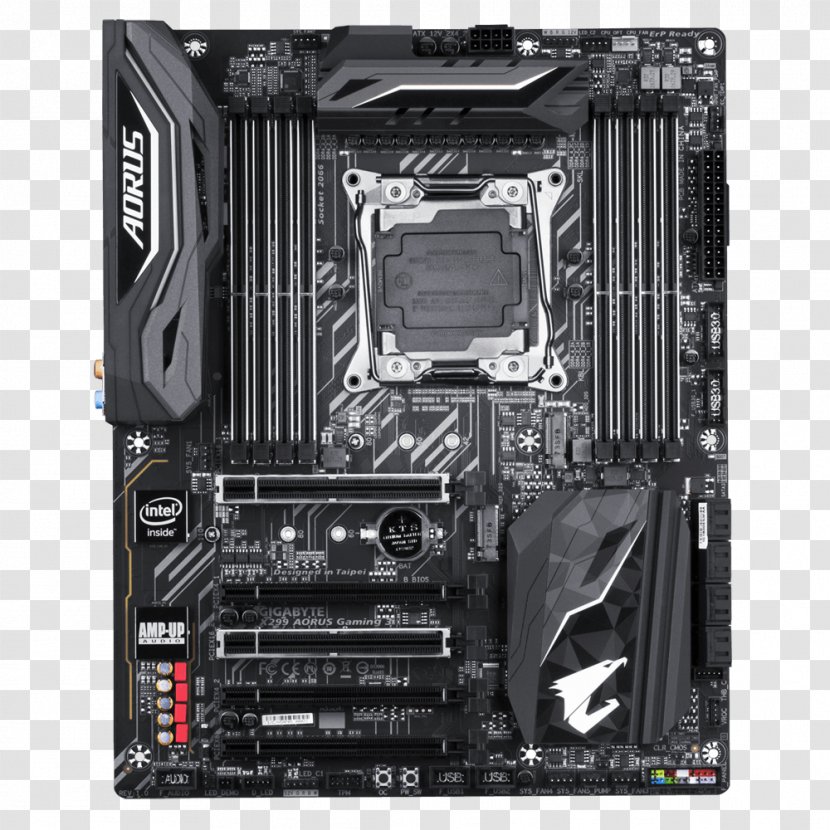 LGA 2066 Intel X299 TOP Gaming Motherboard AORUS 9 CPU Socket - Central Processing Unit - Computer Transparent PNG