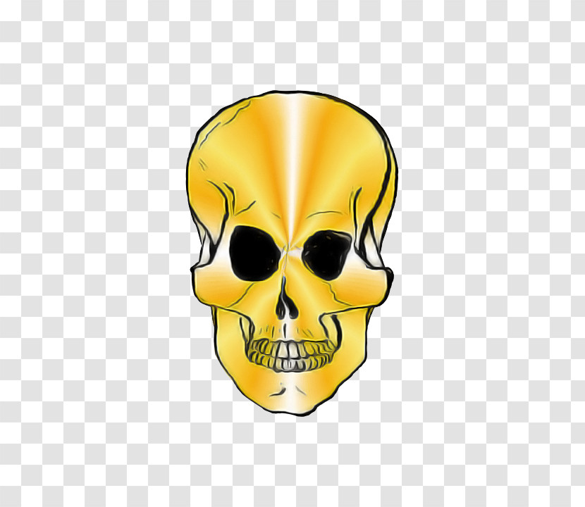 Bone Skull Yellow Head Jaw Transparent PNG