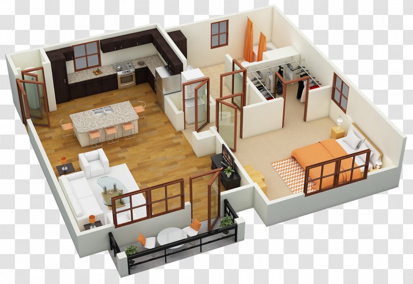 Floor Plan Home Apartment The Courtney At Universal Boulevard House - Property Transparent PNG