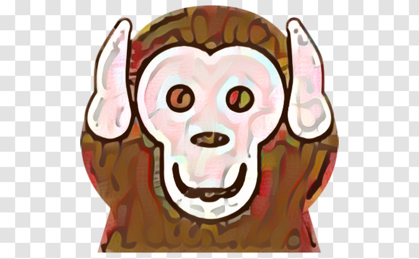 Monkey Emoji - Smile Snout Transparent PNG
