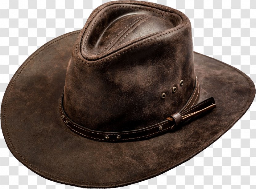 Cowboy Hat Leather Cap - Stetson Transparent PNG
