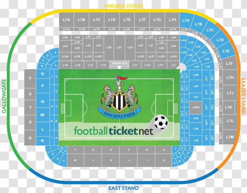 St James' Park Newcastle United F.C. 2015–16 Premier League Manchester Ticket - Ball - Football In The Kingdom Transparent PNG