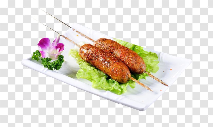 Sausage Yakitori Barbecue Kebab Chuan - Delicious Grilled Sausages Transparent PNG