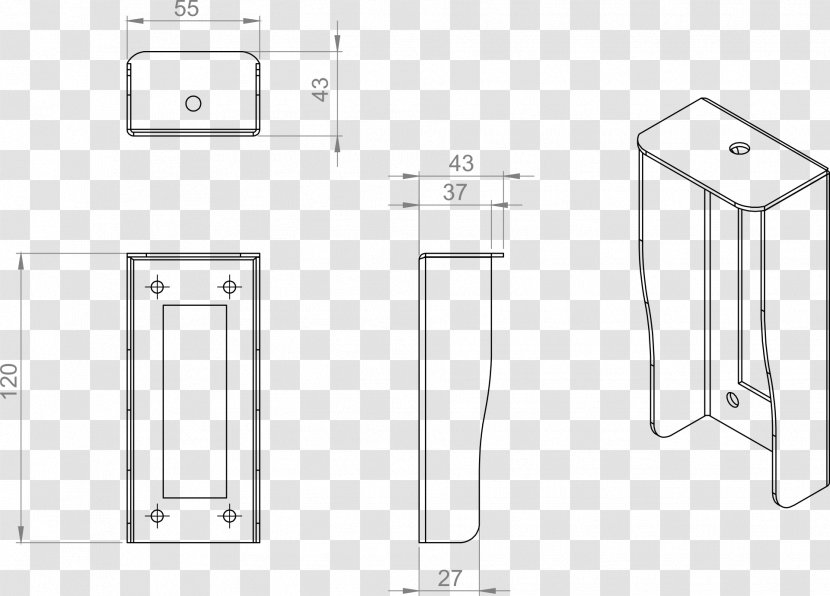 Door Handle Drawing Plumbing Fixtures Furniture - Design Transparent PNG