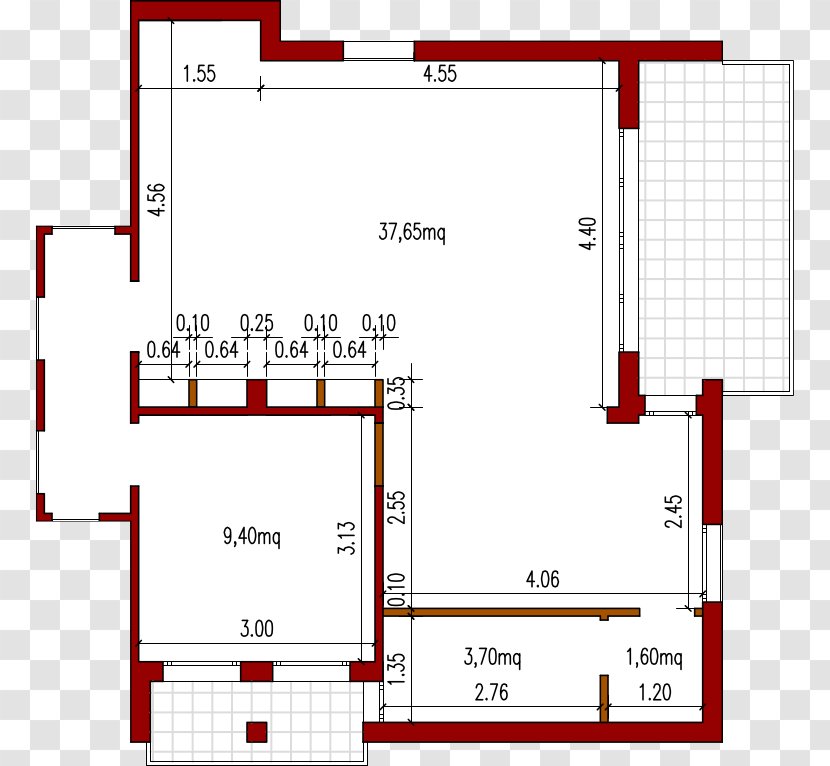 Floor Plan Line Angle - Drawing Transparent PNG
